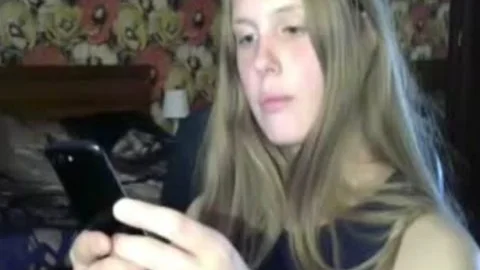 blond legal age teenager Russian tgirl penis Jerking