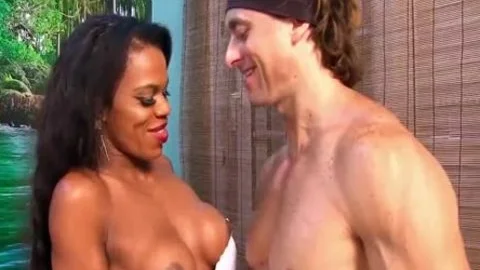 ebony lady-man Lavinia Magalhaes And A Whate lad bang Each Other Up The wazoo