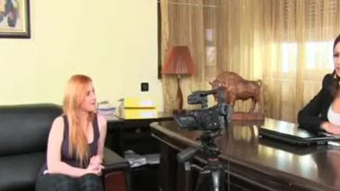 FemaleAgent busty plump Redbj Tries ass To Impress Agents