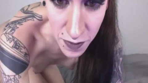 Hunky guy engulfing On large shemale CockHot Emo shemale Jerking Her Choked penis