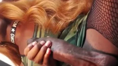 Monstercock African t-girl