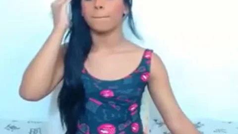 tranny With biggest cock In Leotard Masturbatingp