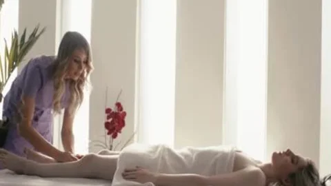 busty TS Masseuse Casey Kisses bonks TS Ella Hollywoods arse