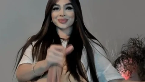 lewd ladyboy acquires wicked Fapping Her stiff cock