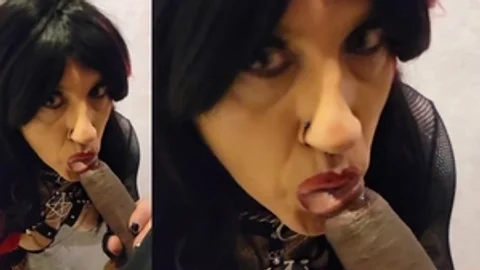 in nature's garb Sissy slut Tiffany Minx – oral sex job In Close Up And long discharged - “Hung Up” By Madonna