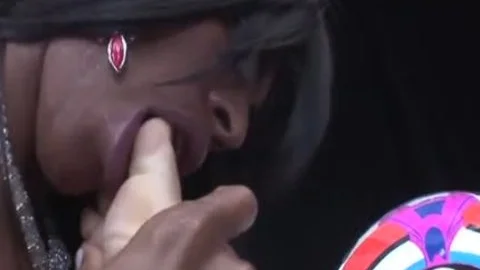 darksome tranny In lingerie bonks Middle daddy fellow In The butthole