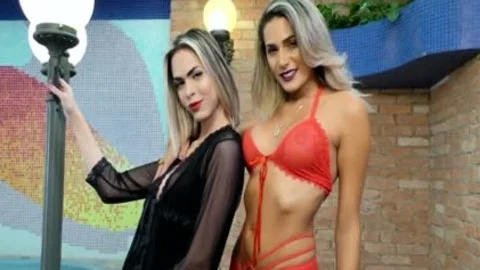 attractive sheboys Barbara Perez And Bella Atrix suck And anal bang Each Other