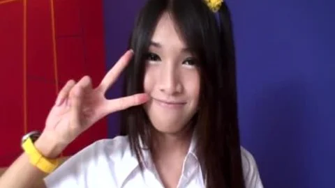 Young thai POV threesome