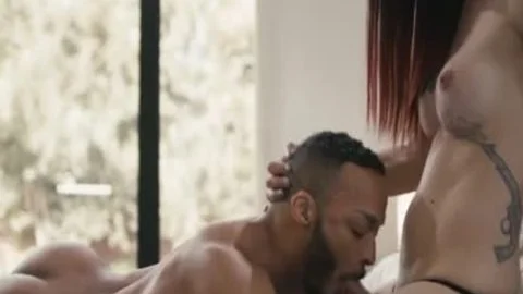 lusty Trans babe Analed By Her black bf