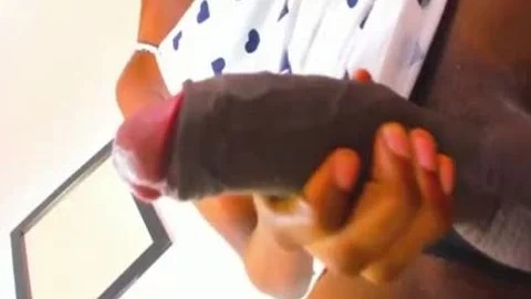 darksome ladyboy Jerks Off Her Donkey ramrod Pov web camera