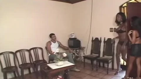 Brazilian 3some two penises 1 vagina
