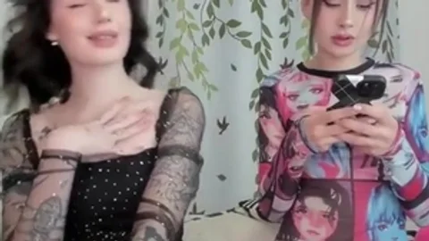 lusty Petite Russian Trans babes With Tattoos Have joy On cam