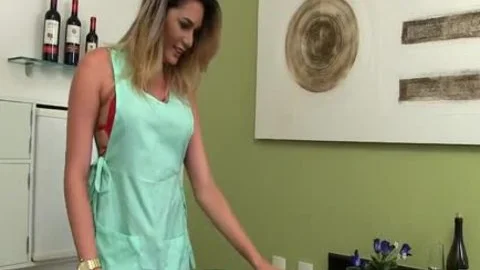 tranny Bella Atrix Stuffs Vegetables Up Her wazoo