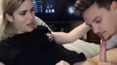 blonde tgirl oral stimulation From Hubby web camera