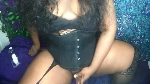 BBW TS giant love button ejaculation