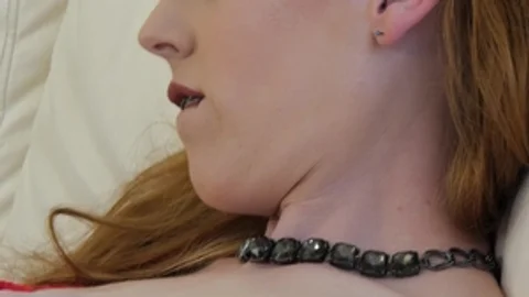 Devils TGirls: Solo redhead Shiri Allwood hardcore cum on face