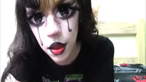 Real manga tgirl Jerks Off & Eats cum #13 / HALLOWEEN2017