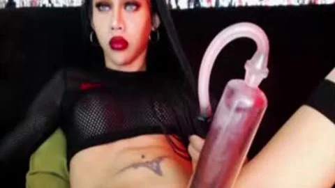 large knob Blue Eyes Wonderfull tranny Masturbates