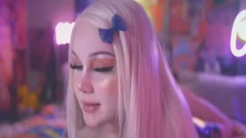 blond 18YO TS butt dildo plowing